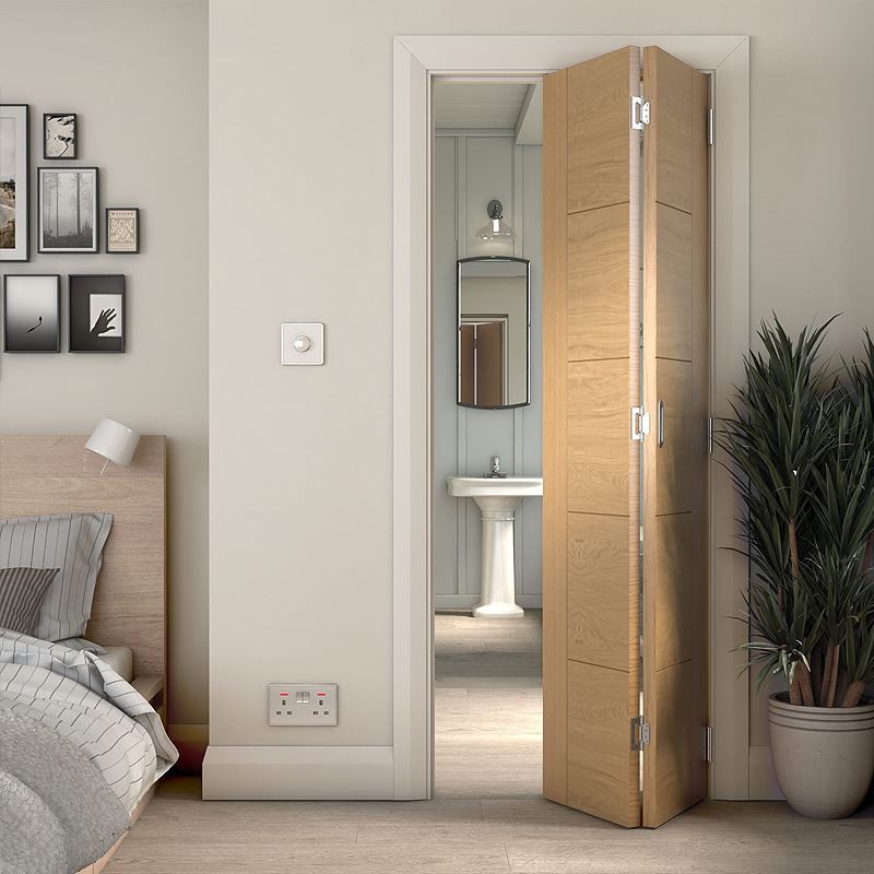Internal Small Bathroom Solid Bifold Door